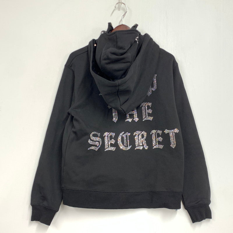 【中古品】【メンズ】 SECRET シークレット DOUBLE ZIP HOODIE ダブル ジップ フーディー トップス 長袖 142-260430-ya-11-izu サイズ：S カラー：BLACK 万代Net店