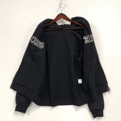 【中古品】【メンズ】 SECRET シークレット DOUBLE ZIP HOODIE ダブル ジップ フーディー トップス 長袖 142-260430-ya-11-izu サイズ：S カラー：BLACK 万代Net店