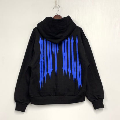 【中古品】【メンズ】 RIOT HILL ライオット ヒル LOGO HOODED SWEAT SHIRT ロゴ フーデッド スウェットシャツ トップス 長袖 142-260430-ya-05-izu サイズ：下記参照 カラー：BLACK 万代Net店