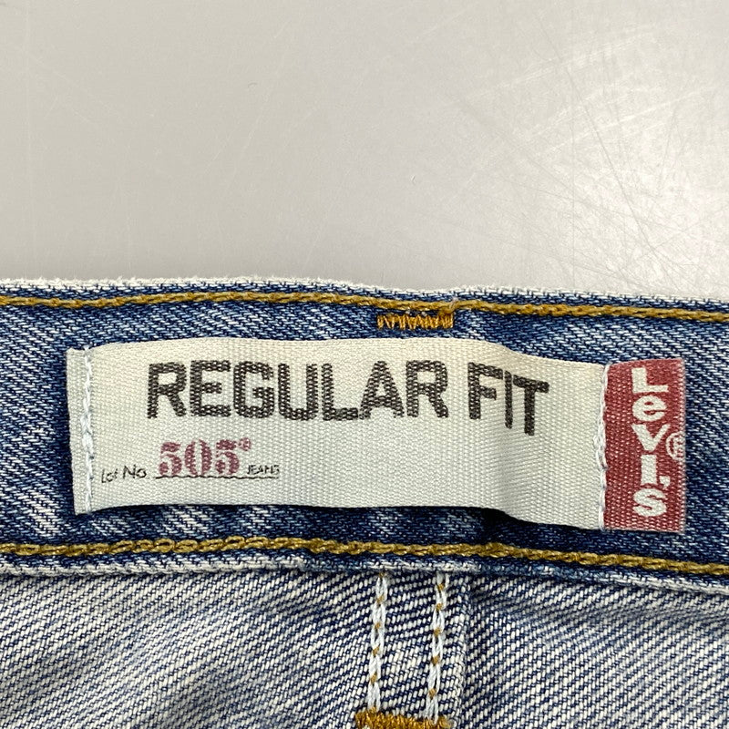 【中古品】【メンズ】 Levi's リーバイス 505 REGULAR FIT DENIM PANTS レギュラーフィット デニムパンツ 刻印4002 メキシコ製 ジーンズ ボトムス 157-260504-as-03-izu サイズ：46×34 カラー：インディゴ 万代Net店
