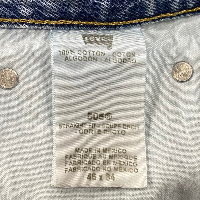 【中古品】【メンズ】 Levi's リーバイス 505 REGULAR FIT DENIM PANTS レギュラーフィット デニムパンツ 刻印4002 メキシコ製 ジーンズ ボトムス 157-260504-as-03-izu サイズ：46×34 カラー：インディゴ 万代Net店