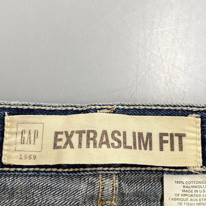 【中古品】【メンズ】 OLD GAP オールドギャップ EXTRASLIM FIT DENIM PANTS エクストラスリム フィット デニムパンツ USA製 ジーンズ 157-260504-as-04-izu サイズ：34×32 カラー：インディゴ 万代Net店