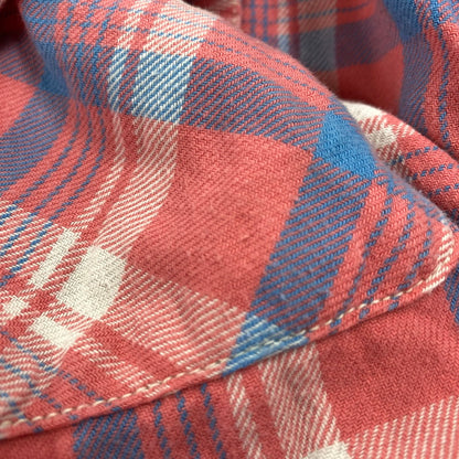 【中古品】【メンズ】 8HOUR UNION エイトアワーユニオン JOE MCCOY LIGHT FLANNEL SHIRTS LOT 941 ジョーマッコイ ライトフランネルシャツ チェック 長袖 145-260504-as-01-izu サイズ：15 カラー：ピンク系 万代Net店