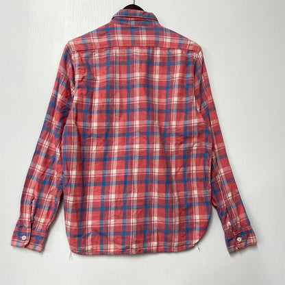 【中古品】【メンズ】 8HOUR UNION エイトアワーユニオン JOE MCCOY LIGHT FLANNEL SHIRTS LOT 941 ジョーマッコイ ライトフランネルシャツ チェック 長袖 145-260504-as-01-izu サイズ：15 カラー：ピンク系 万代Net店