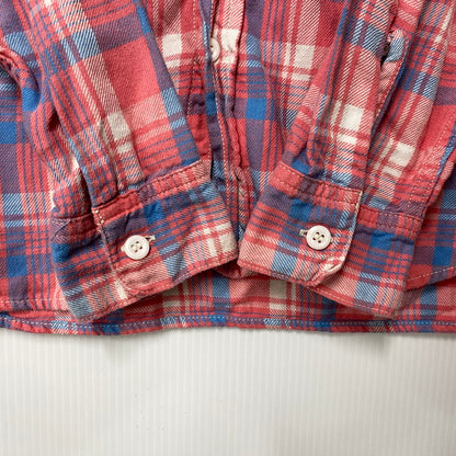 【中古品】【メンズ】 8HOUR UNION エイトアワーユニオン JOE MCCOY LIGHT FLANNEL SHIRTS LOT 941 ジョーマッコイ ライトフランネルシャツ チェック 長袖 145-260504-as-01-izu サイズ：15 カラー：ピンク系 万代Net店