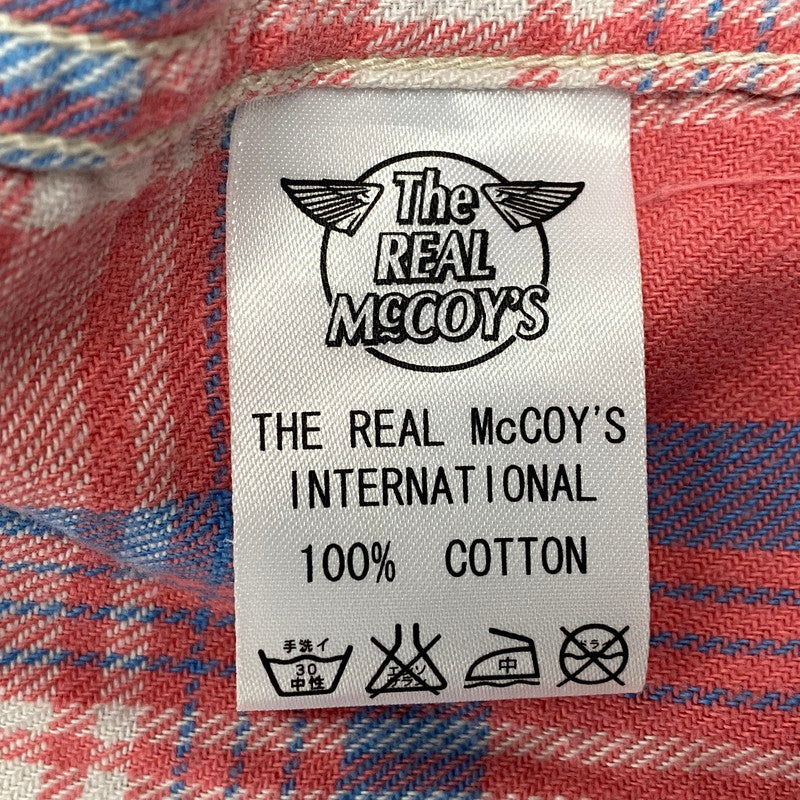 【中古品】【メンズ】 8HOUR UNION エイトアワーユニオン JOE MCCOY LIGHT FLANNEL SHIRTS LOT 941 ジョーマッコイ ライトフランネルシャツ チェック 長袖 145-260504-as-01-izu サイズ：15 カラー：ピンク系 万代Net店