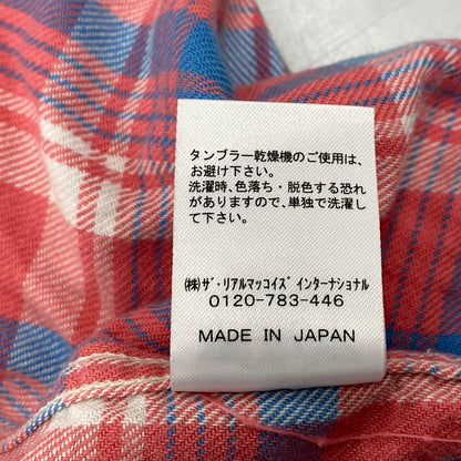 【中古品】【メンズ】 8HOUR UNION エイトアワーユニオン JOE MCCOY LIGHT FLANNEL SHIRTS LOT 941 ジョーマッコイ ライトフランネルシャツ チェック 長袖 145-260504-as-01-izu サイズ：15 カラー：ピンク系 万代Net店