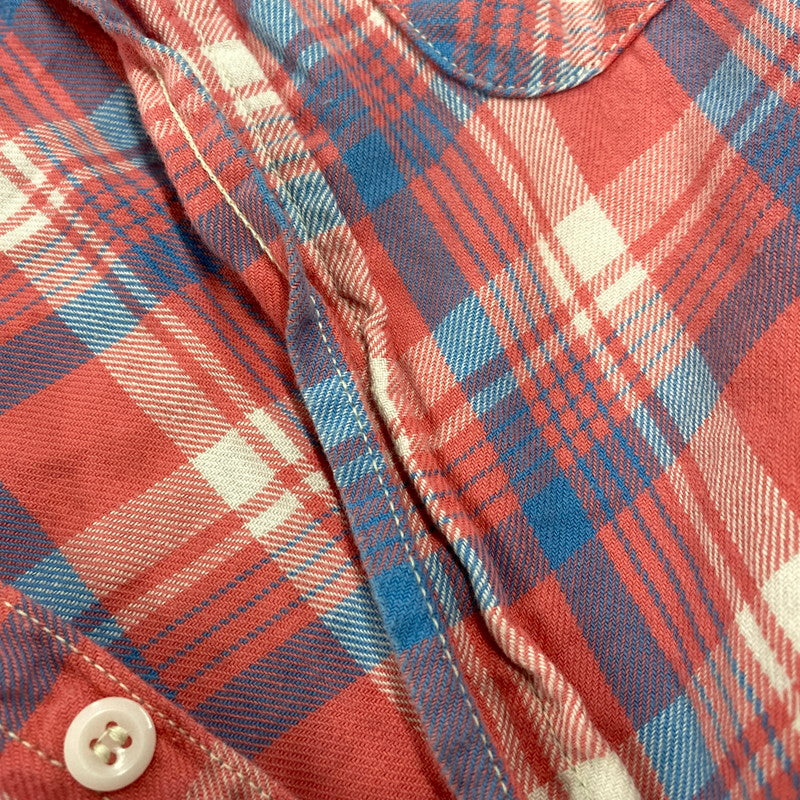 【中古品】【メンズ】 8HOUR UNION エイトアワーユニオン JOE MCCOY LIGHT FLANNEL SHIRTS LOT 941 ジョーマッコイ ライトフランネルシャツ チェック 長袖 145-260504-as-01-izu サイズ：15 カラー：ピンク系 万代Net店
