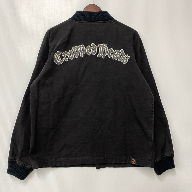 【中古品】【メンズ】 CROPPED HEADS クロップドヘッズ DUCK STADIUM JACKET ダック スタジアムジャケット スタジャン アウター 145-260504-as-02-izu サイズ：M カラー：ブラック 万代Net店