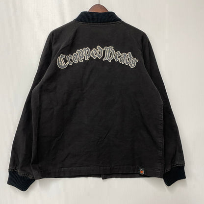 【中古品】【メンズ】 CROPPED HEADS クロップドヘッズ DUCK STADIUM JACKET ダック スタジアムジャケット スタジャン アウター 145-260504-as-02-izu サイズ：M カラー：ブラック 万代Net店
