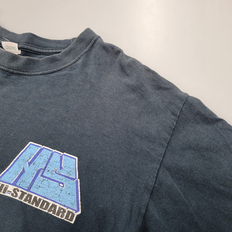 【現状渡し品】【メンズ】 ANVIL アンビル エルサルバドル製 HI STANDARD ハイ スタンダード L/ S TEE ロング スリーブ Ｔシャツ トップス 長袖 146-260504-ya-13-izu サイズ：M カラー：ネイビー 万代Net店
