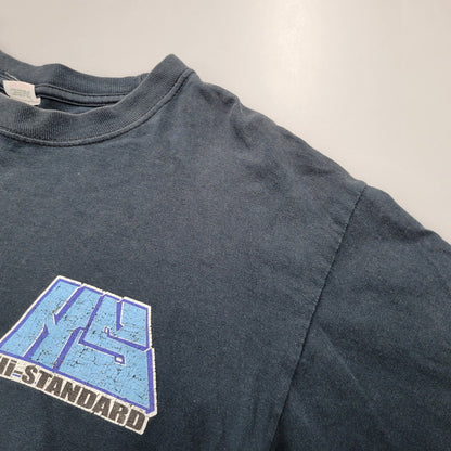 【現状渡し品】【メンズ】 ANVIL アンビル エルサルバドル製 HI STANDARD ハイ スタンダード L/ S TEE ロング スリーブ Ｔシャツ トップス 長袖 146-260504-ya-13-izu サイズ：M カラー：ネイビー 万代Net店