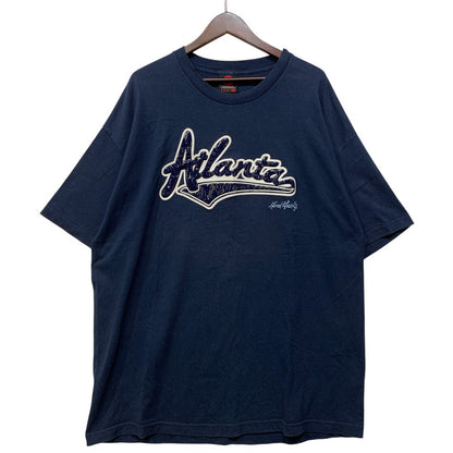 【中古品】【メンズ】 SCHOOL OF HARD KNOCKS スクール オブ ハード ノックス ATLANTA S/S TEE アトランタ 半袖 Tシャツ USA製 146-260729-as-13-izu サイズ：2XL カラー：ネイビー 万代Net店