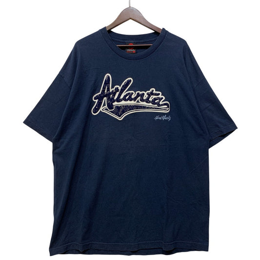 【中古品】【メンズ】 SCHOOL OF HARD KNOCKS スクール オブ ハード ノックス ATLANTA S/S TEE アトランタ 半袖 Tシャツ USA製 146-260729-as-13-izu サイズ：2XL カラー：ネイビー 万代Net店