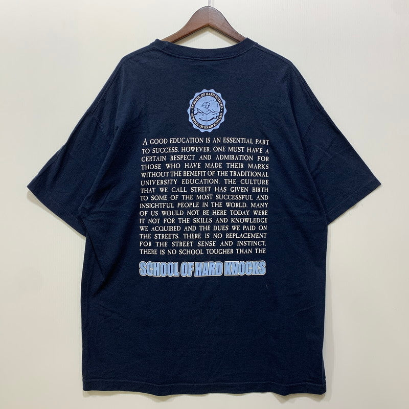 【中古品】【メンズ】 SCHOOL OF HARD KNOCKS スクール オブ ハード ノックス ATLANTA S/S TEE アトランタ 半袖 Tシャツ USA製 146-260729-as-13-izu サイズ：2XL カラー：ネイビー 万代Net店