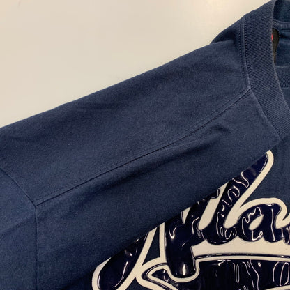 【中古品】【メンズ】 SCHOOL OF HARD KNOCKS スクール オブ ハード ノックス ATLANTA S/S TEE アトランタ 半袖 Tシャツ USA製 146-260729-as-13-izu サイズ：2XL カラー：ネイビー 万代Net店