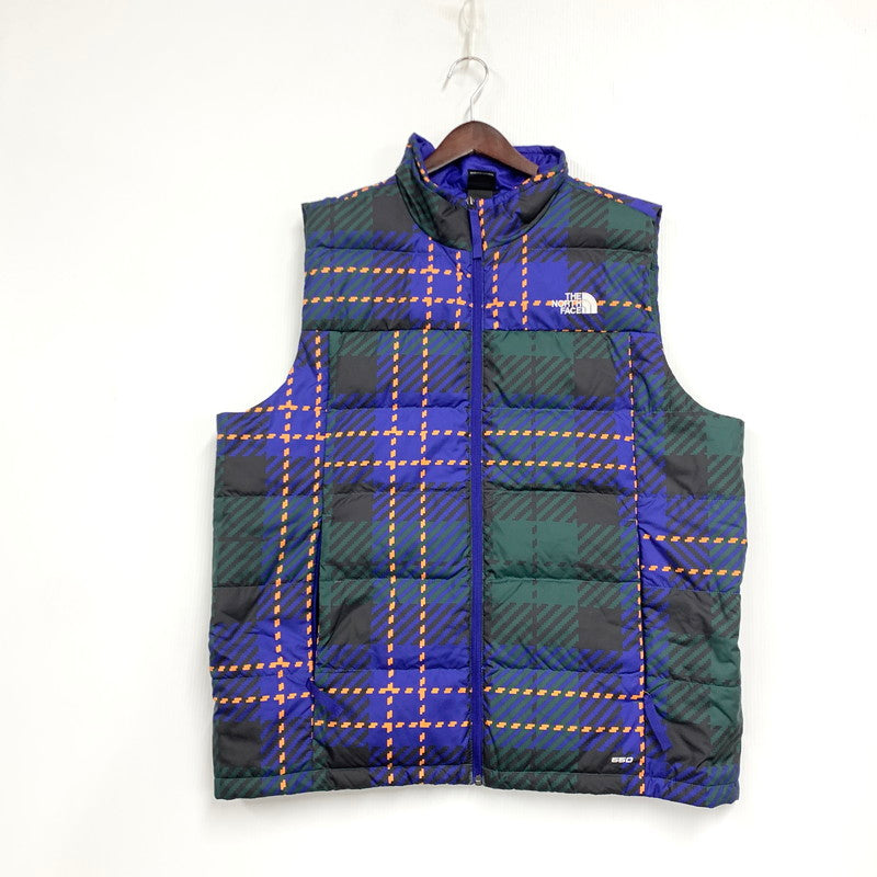 【中古品】【メンズ】 THE NORTH FACE ザ・ノースフェイス NF0A833F PRINTED ROXBOROUGH LUXE DOWN VEST プリンテッド ロックスボロウ リュクス ダウンベスト アウター 144-260430-ya-01-izu サイズ：XL カラー：ブルー系 万代Net店