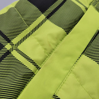 【中古品】【メンズ】 THE NORTH FACE ザ・ノースフェイス HYVENT CHECK DOWN VEST NFB07B61B チェックダウンベスト 144-260506-as-40-izu サイズ：105 カラー：ライムグリーン 万代Net店