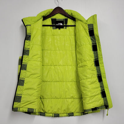 【中古品】【メンズ】 THE NORTH FACE ザ・ノースフェイス HYVENT CHECK DOWN VEST NFB07B61B チェックダウンベスト 144-260506-as-40-izu サイズ：105 カラー：ライムグリーン 万代Net店