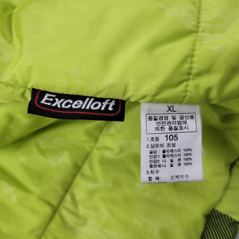 【中古品】【メンズ】 THE NORTH FACE ザ・ノースフェイス HYVENT CHECK DOWN VEST NFB07B61B チェックダウンベスト 144-260506-as-40-izu サイズ：105 カラー：ライムグリーン 万代Net店