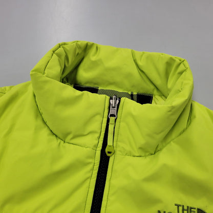 【中古品】【メンズ】 THE NORTH FACE ザ・ノースフェイス HYVENT CHECK DOWN VEST NFB07B61B チェックダウンベスト 144-260506-as-40-izu サイズ：105 カラー：ライムグリーン 万代Net店