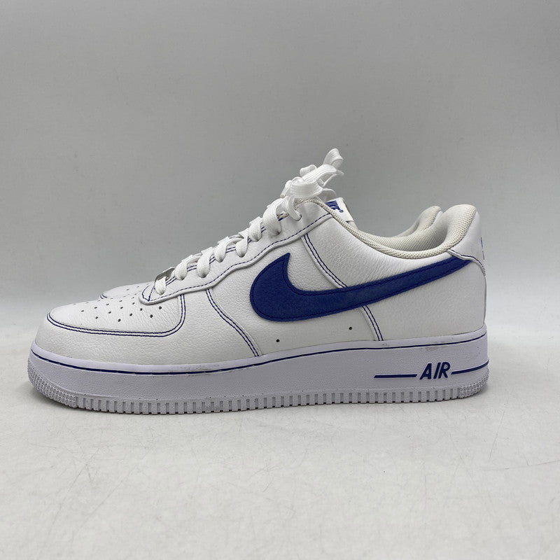 【中古品】【メンズ】 NIKE ナイキ AIR FORCE 1 ’07 LV8 HQ2037-100 エアフォース 1 スニーカー シューズ 靴 160-260501-as-03-izu サイズ：29.5cm カラー：WHITE/DEEP ROYAL BLUE 万代Net店
