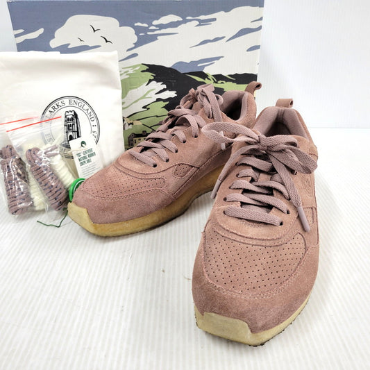 【中古品】【メンズ】 Clarks クラークス × RONNIE FIEG ロニー・ファイグ 8TH STREET BREACON ストリート ブリーコン スニーカー シューズ 靴 164-260430-as-04-izu サイズ：US 8M カラー：DUSTY MAUVE 万代Net店