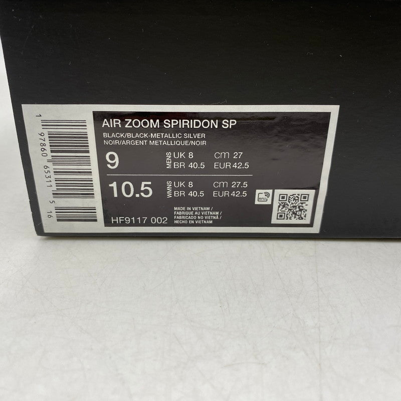 【中古美品】【メンズ】 NIKE ナイキ AIR ZOOM SPIRIDON SP HF9117-002 エア ズーム スピリドン SP スニーカー シューズ 靴 160-260501-as-04-izu サイズ：27cm カラー：BLACK/BLACK-METALLIC SILVER 万代Net店