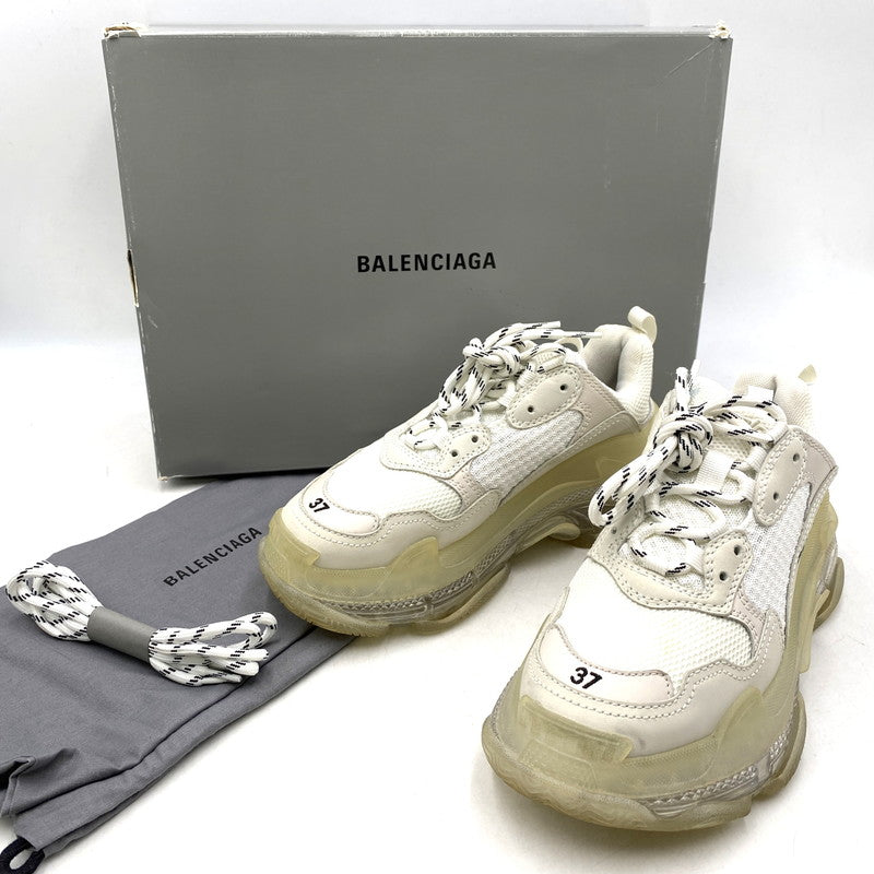 【中古品】【レディース】 BALENCIAGA バレンシアガ TRIPLE S SNEAKERS 544351 トリプルS スニーカー シューズ 靴 183-260501-as-09-izu サイズ：24.5cm カラー：ホワイト 万代Net店