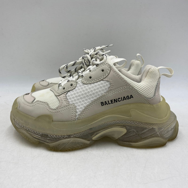 【中古品】【レディース】 BALENCIAGA バレンシアガ TRIPLE S SNEAKERS 544351 トリプルS スニーカー シューズ 靴 183-260501-as-09-izu サイズ：24.5cm カラー：ホワイト 万代Net店
