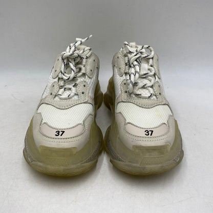 【中古品】【レディース】 BALENCIAGA バレンシアガ TRIPLE S SNEAKERS 544351 トリプルS スニーカー シューズ 靴 183-260501-as-09-izu サイズ：24.5cm カラー：ホワイト 万代Net店