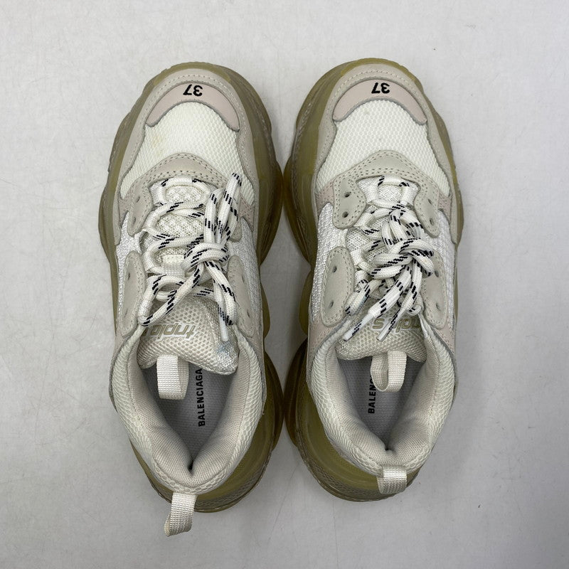 【中古品】【レディース】 BALENCIAGA バレンシアガ TRIPLE S SNEAKERS 544351 トリプルS スニーカー シューズ 靴 183-260501-as-09-izu サイズ：24.5cm カラー：ホワイト 万代Net店