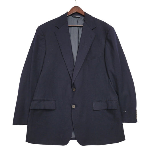【現状渡し品】【メンズ】 Polo by Ralph Lauren ポロバイラルフローレン 2B TAILORED JACKET テーラードジャケット USA製 146-260506-as-36-izu カラー：ネイビー 万代Net店