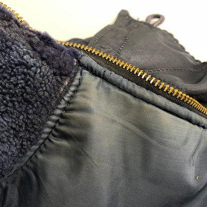 【現状渡し品】【メンズ】 U.S.AIR FORCE 8310-480200-461 AF 33-038-30082 MIL-J-6279 S.W.GARMENT CO.社製 TALON ZIP アザラシファー 推定50S N-3A FLIGHT JACKET フライト ジャケット アウター 146-260506-cs-19-izu サイズ：XL カラー：ネイビー 万代Net店