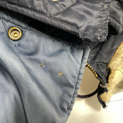 【現状渡し品】【メンズ】 U.S.AIR FORCE 8310-480200-461 AF 33-038-30082 MIL-J-6279 S.W.GARMENT CO.社製 TALON ZIP アザラシファー 推定50S N-3A FLIGHT JACKET フライト ジャケット アウター 146-260506-cs-19-izu サイズ：XL カラー：ネイビー 万代Net店