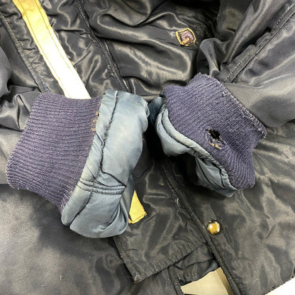 【現状渡し品】【メンズ】 U.S.AIR FORCE 8310-480200-461 AF 33-038-30082 MIL-J-6279 S.W.GARMENT CO.社製 TALON ZIP アザラシファー 推定50S N-3A FLIGHT JACKET フライト ジャケット アウター 146-260506-cs-19-izu サイズ：XL カラー：ネイビー 万代Net店