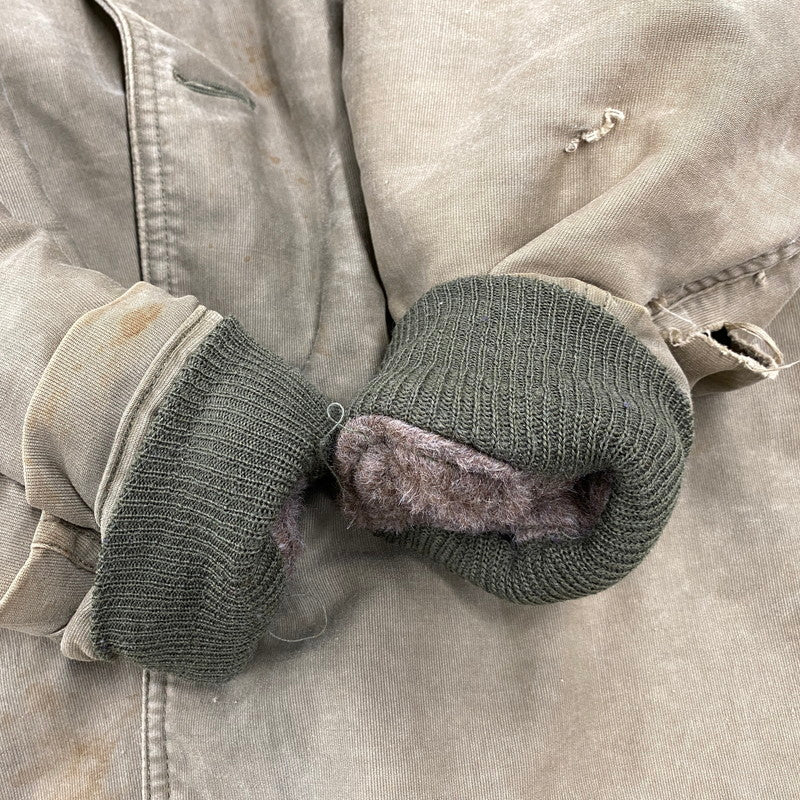 【現状渡し品】【メンズ】 U.S.NAVY U.S.ネイビー NAVY DEPARTMENT CONMAR ZIP N-2 DECK COAT WOOL LINING デッキコート ウールライニング アウター 146-260506-as-27-izu サイズ：40 カラー：カーキ 万代Net店