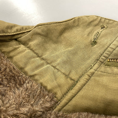 【現状渡し品】【メンズ】 U.S.NAVY U.S.ネイビー NAVY DEPARTMENT CONMAR ZIP N-2 DECK COAT WOOL LINING デッキコート ウールライニング アウター 146-260506-as-27-izu サイズ：40 カラー：カーキ 万代Net店