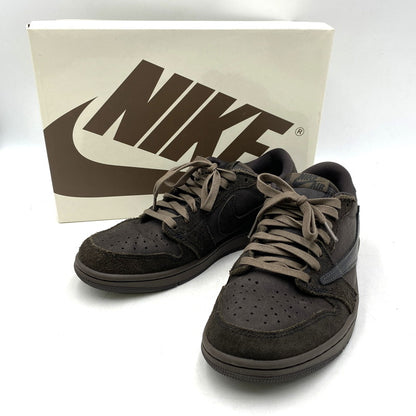 【中古品】【メンズ】 NIKE ナイキ × TRAVIS SCOTT トラヴィス・スコット AIR JORDAN 1 LOW OG SP DM7866-202 エアジョーダン 1 ロー OG SP スニーカー シューズ 靴 160-260501-as-07-izu サイズ：26.5cm カラー：DARK MOCHA/BLACK-VELVET BROWN 万代Net店