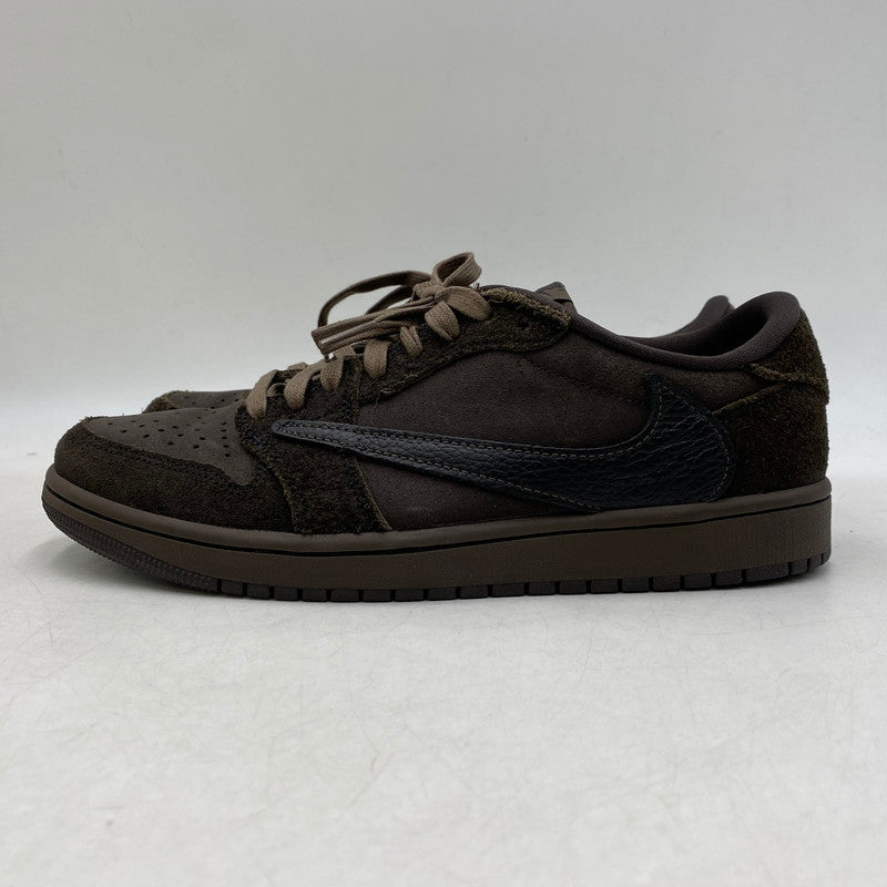 【中古品】【メンズ】 NIKE ナイキ × TRAVIS SCOTT トラヴィス・スコット AIR JORDAN 1 LOW OG SP DM7866-202 エアジョーダン 1 ロー OG SP スニーカー シューズ 靴 160-260501-as-07-izu サイズ：26.5cm カラー：DARK MOCHA/BLACK-VELVET BROWN 万代Net店