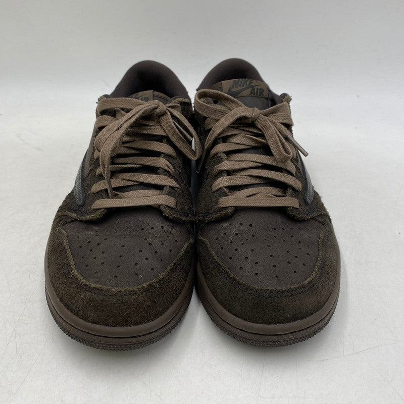 【中古品】【メンズ】 NIKE ナイキ × TRAVIS SCOTT トラヴィス・スコット AIR JORDAN 1 LOW OG SP DM7866-202 エアジョーダン 1 ロー OG SP スニーカー シューズ 靴 160-260501-as-07-izu サイズ：26.5cm カラー：DARK MOCHA/BLACK-VELVET BROWN 万代Net店
