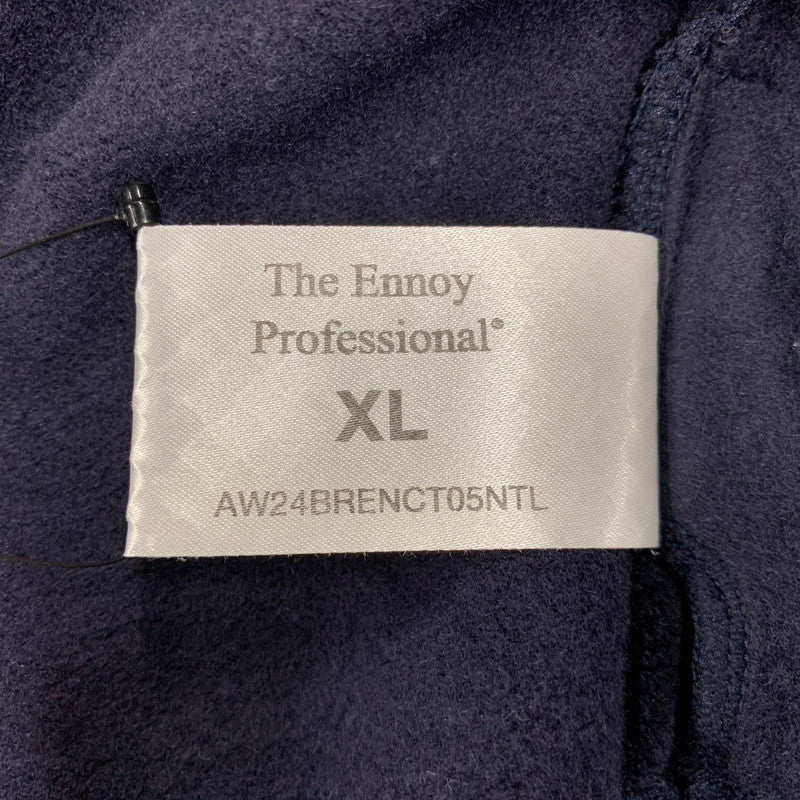 【中古品】【メンズ】 ENNOY エンノイ AW24BRENCT05NTL ELECTRIC LOGO TURTLENECK SWEAT SHIRT エレクトリック ロゴ タートルネック スウェットシャツ トップス 長袖 140-260502-cs-04-izu サイズ：XL カラー：ネイビー 万代Net店