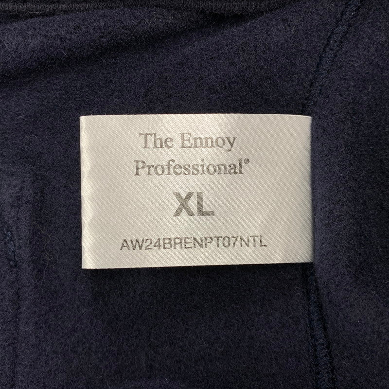 【中古品】【メンズ】 ENNOY エンノイ AW24BRENPT07NTL ELECTRIC LOGO SWEAT PANTS エレクトリック ロゴ スウェットパンツ ボトムス ズボン 151-260502-cs-05-izu サイズ：XL カラー：ネイビー 万代Net店