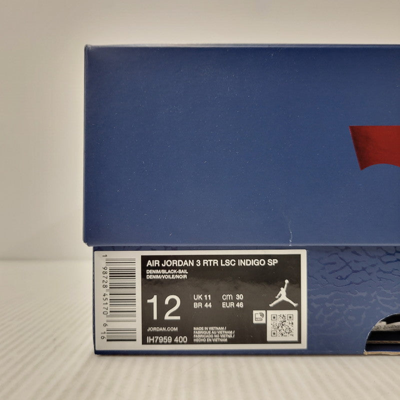 【中古品】【メンズ】 NIKE×LEVI’S ナイキ×リーバイス IH7959-400 AIR JORDAN 3 RETRO SP エア ジョーダン スリー レトロ スぺシャル LEVI'S TAB スニーカー シューズ 靴 160-260502-cs-17-izu サイズ：30cm カラー：DENIM/BLACK-SAIL 万代Net店