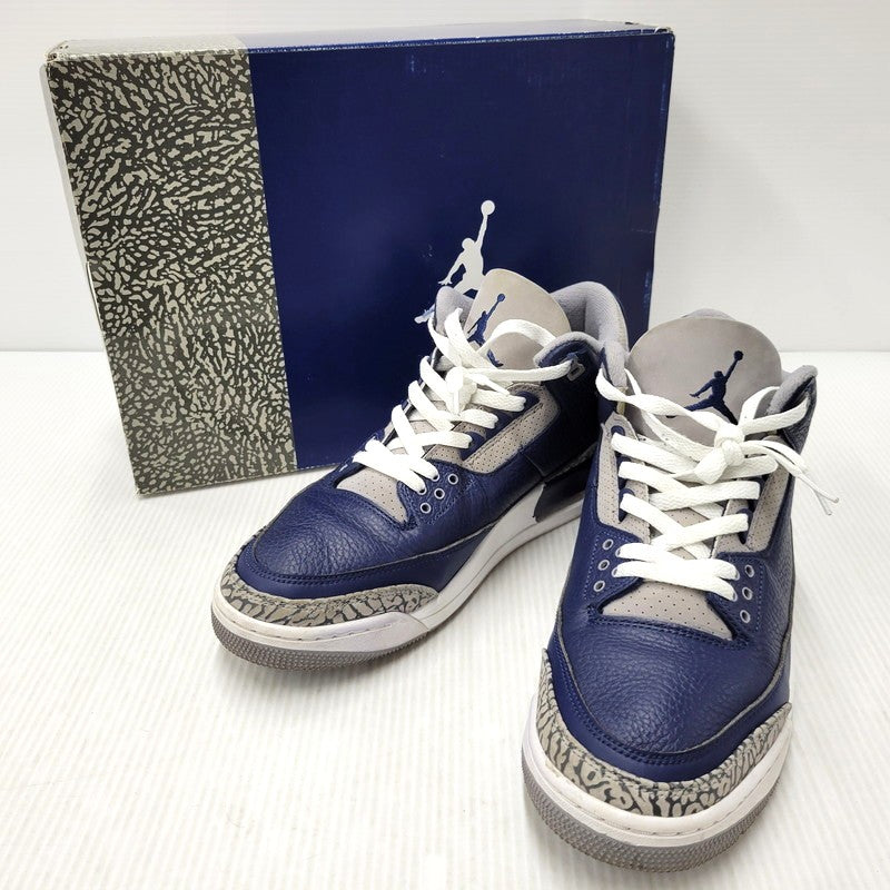 【中古品】【メンズ】 NIKE ナイキ CT8532-401 AIR JORDAN 3 RETRO エア ジョーダン スリー レトロ スニーカー シューズ 靴 160-260502-cs-15-izu サイズ：29cm カラー：MIDNIGHT NAVY/WHITE 万代Net店