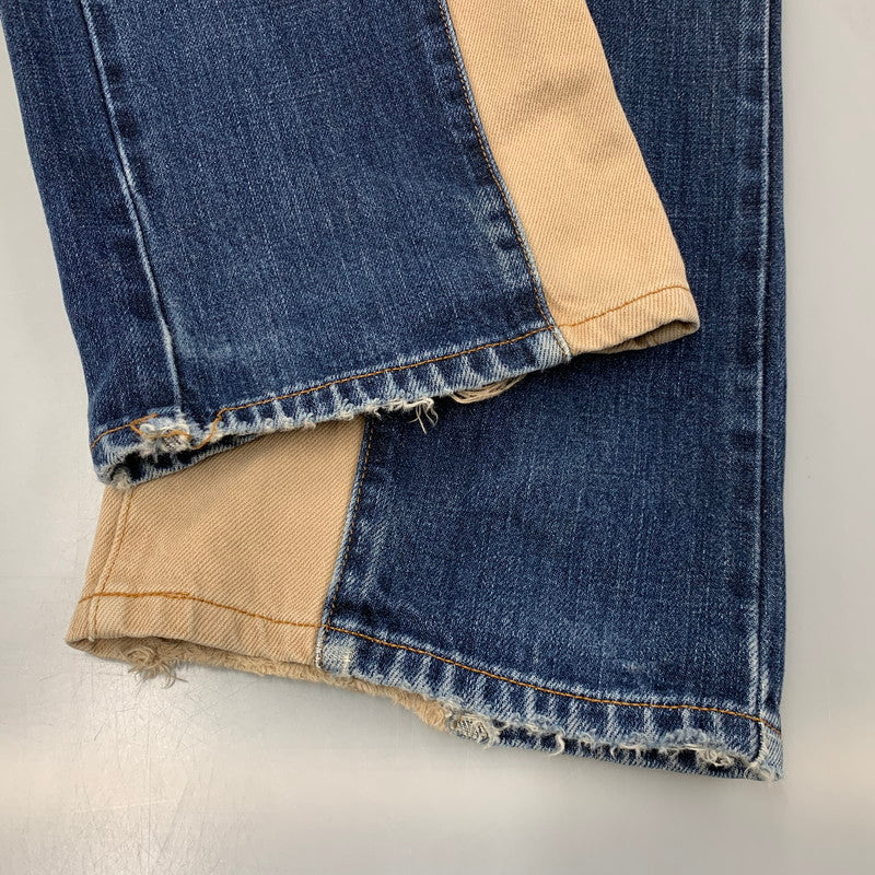 【中古品】【メンズ】 KOJIMA GENES コジマジーンズ MONKEY COMBO PANTS モンキー コンボ パンツ ボトムス ズボン 156-260509-cs-09-izu サイズ：不明 カラー：インディゴ×ベージュ 万代Net店