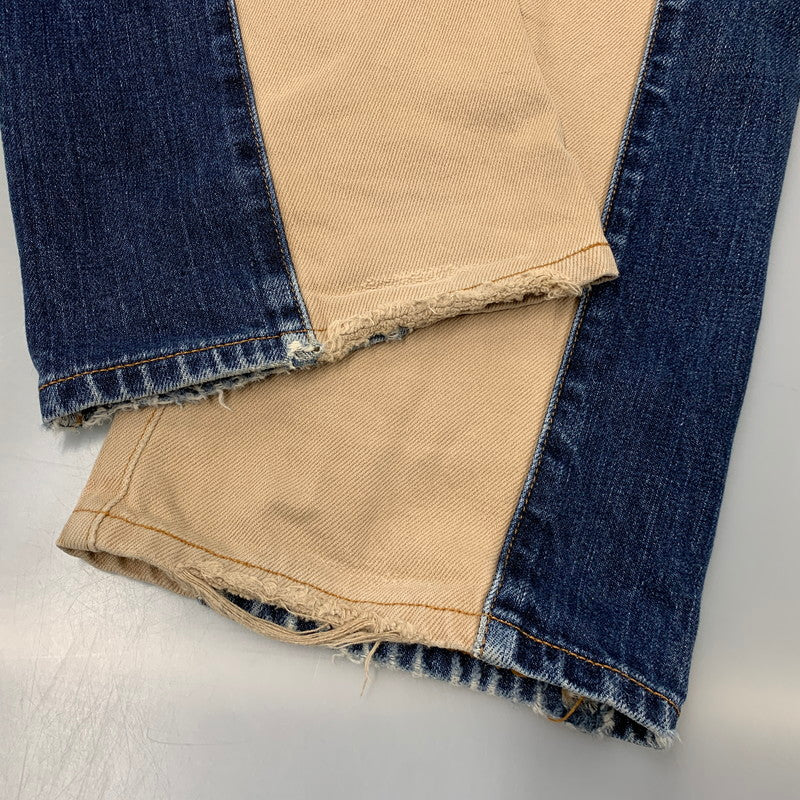 【中古品】【メンズ】 KOJIMA GENES コジマジーンズ MONKEY COMBO PANTS モンキー コンボ パンツ ボトムス ズボン 156-260509-cs-09-izu サイズ：不明 カラー：インディゴ×ベージュ 万代Net店