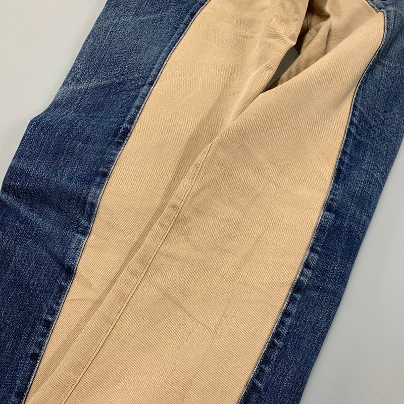 【中古品】【メンズ】 KOJIMA GENES コジマジーンズ MONKEY COMBO PANTS モンキー コンボ パンツ ボトムス ズボン 156-260509-cs-09-izu サイズ：不明 カラー：インディゴ×ベージュ 万代Net店