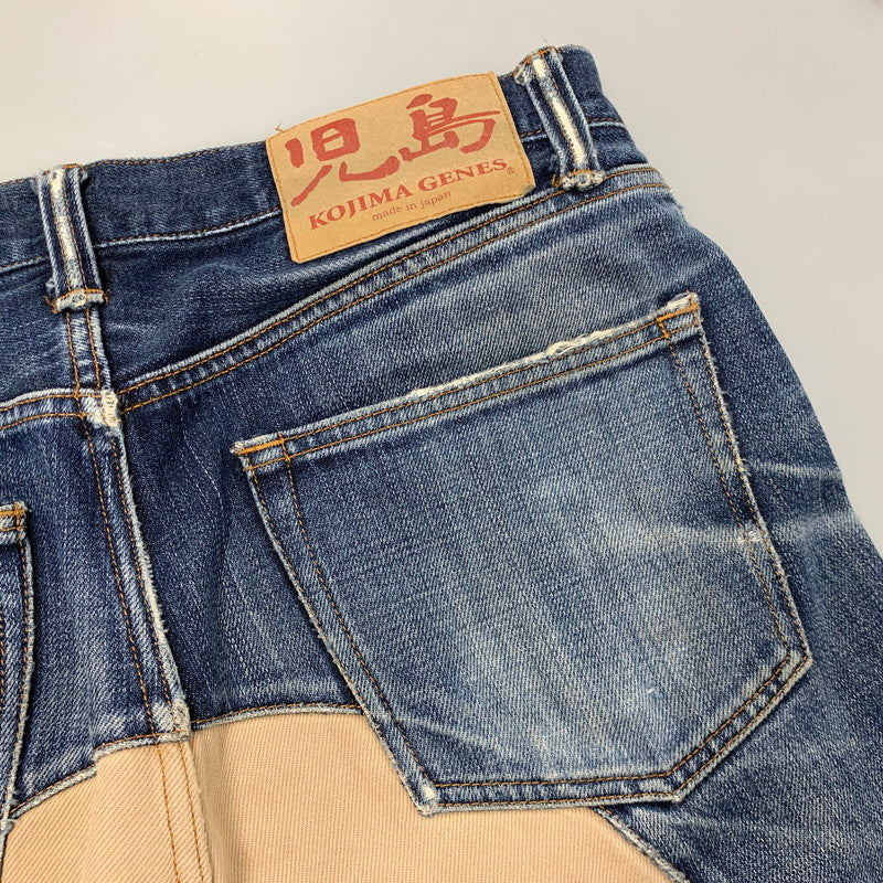 【中古品】【メンズ】 KOJIMA GENES コジマジーンズ MONKEY COMBO PANTS モンキー コンボ パンツ ボトムス ズボン 156-260509-cs-09-izu サイズ：不明 カラー：インディゴ×ベージュ 万代Net店