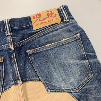 【中古品】【メンズ】 KOJIMA GENES コジマジーンズ MONKEY COMBO PANTS モンキー コンボ パンツ ボトムス ズボン 156-260509-cs-09-izu サイズ：不明 カラー：インディゴ×ベージュ 万代Net店